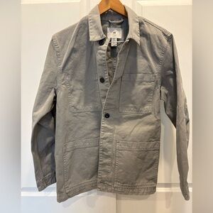 H&M Men's Grey 100% Cotton Soft Twill Shirt Jacket Size M
